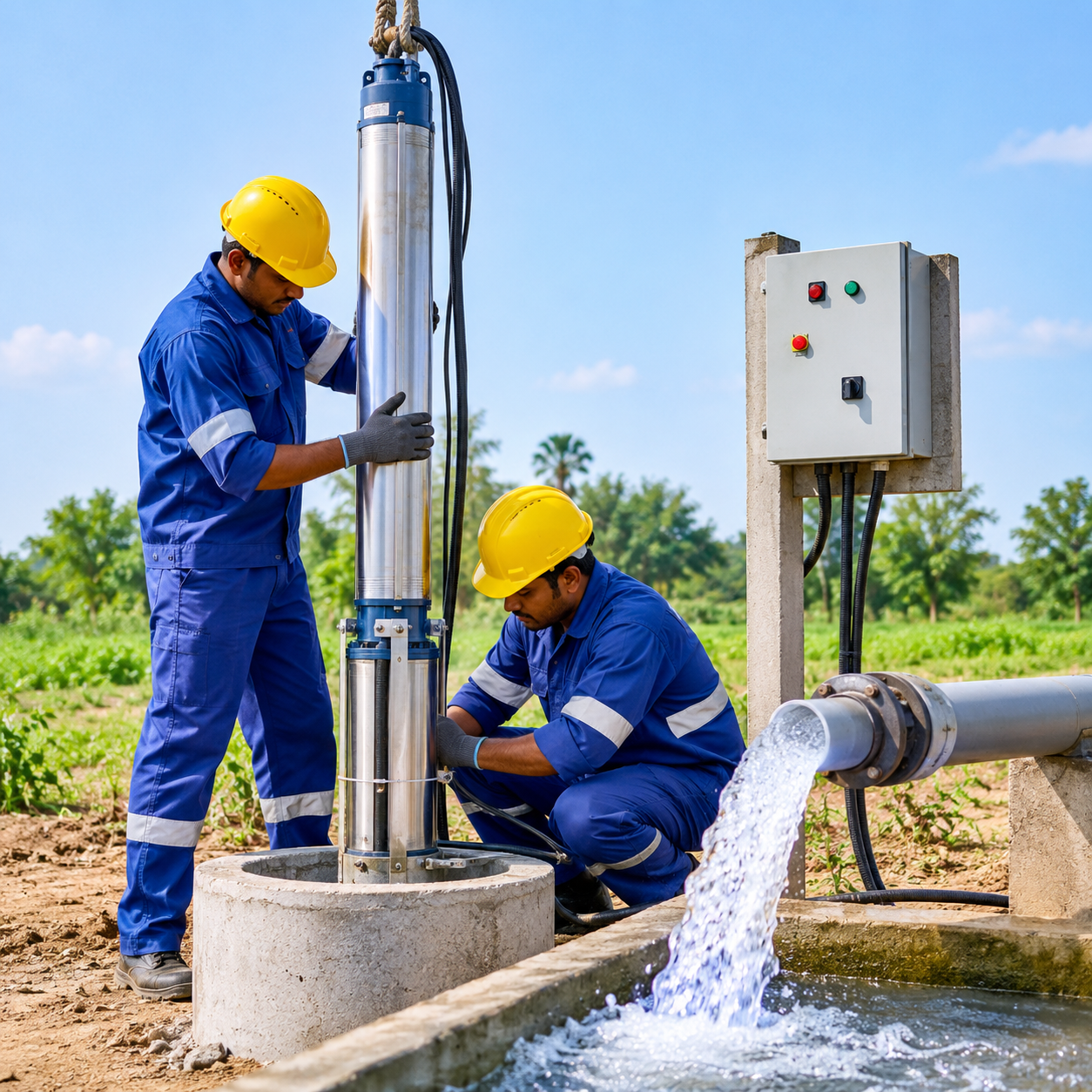 Borewell maintenance and cleaning service for commercial properties in Hyderabad